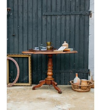 Guéridon en bois Alfred N°114- Produit chiné - Debongout - Bois