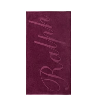 Serviette de plage  en coton - Ralph Lauren Home - Merlot