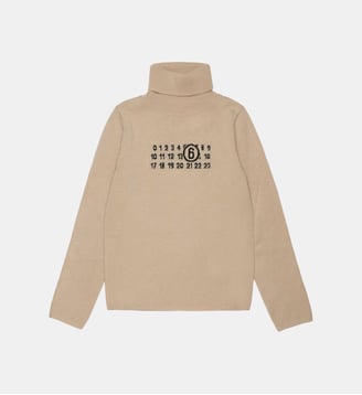 Col roulé avec logo - MM6 Maison Margiela - Chameau chaud