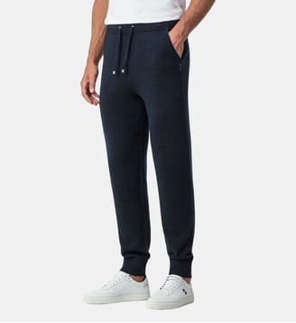 Pantalon avec poches en cachemire - Ron Dorff - Bleu marine