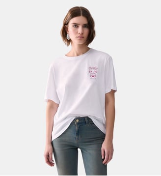 T-shirt avec imprimé dos - Liu Jo - Blanc