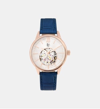 Montre automatique Augustine Argenté, Blanc XC4048XW\5 - Louis Pion - Doré rosé