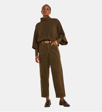 Pantalon Ballon En Velours 7/8Ème Robinson - Maison 123 - Kaki