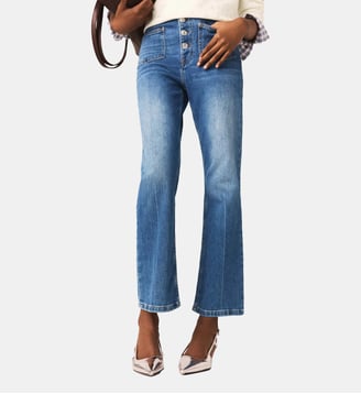 Jean denim à poches - Maje - Bleu