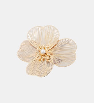 Broche fleur en filigrane - Balaboosté - Doré