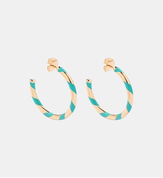 Créoles Positano acqua - Aurélie Bidermann - Bleu turquoise