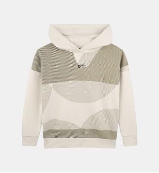 Sweat à capuche - BOSS Kidswear - Ivory
