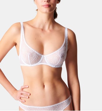 Soutien-gorge corbeille à dentelle Opaline - Simone Pérèle - Blanc