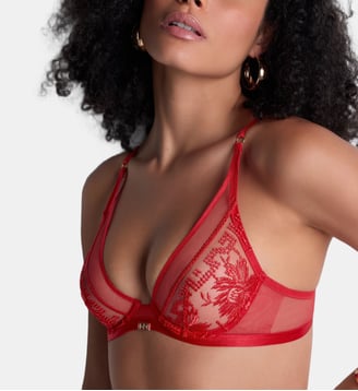 Soutien gorge Triangle avec armatures - Aubade - Rouge