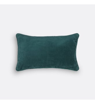 Housse de coussin velours - La Redoute Interieurs - Vert canard