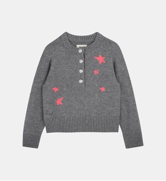 Pull à manches longues - Zadig&Voltaire Kids - Gris chine