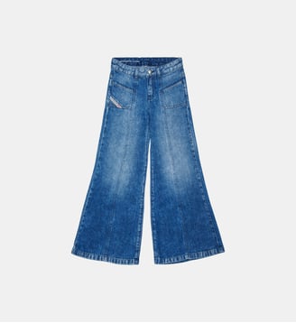 Jean flare fit lavage bleu moyen - D-Pam Diesel Kids