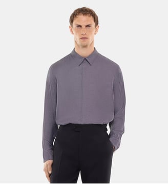 Chemise à pois en viscose - Fursac - Anthracite