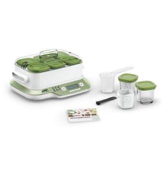 Yaourtière et fromagère YG660310 MultiDelices Express & Végétal - Seb - Blanc et vert