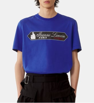 T-Shirt Imprimé Signature Lanvin - Lanvin - Bleu