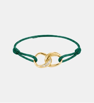 Bracelet textile Together vert avec zirconia Thomas Sabo