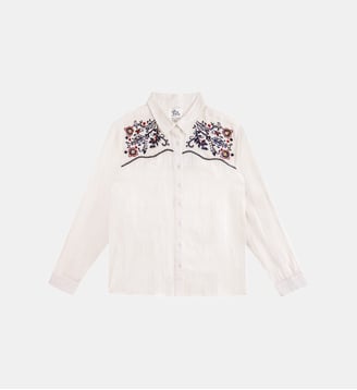 CHEMISE imprimé ethnique CARL - La Petite Etoile - Ivoire