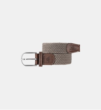 Ceinture tressée élastique unie - Billybelt - Taupe