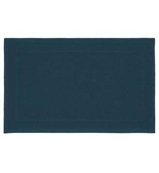 Tapis de bain pur coton - Garnier Thiebaut - Bleu marine