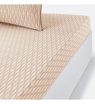 Drap housse percale de coton bonnet 30 cm La Redoute Interieurs