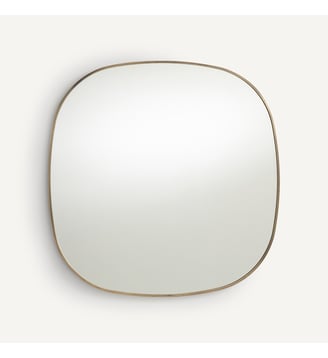 Miroir métal acier laiton vieilli H80 cm AM.PM