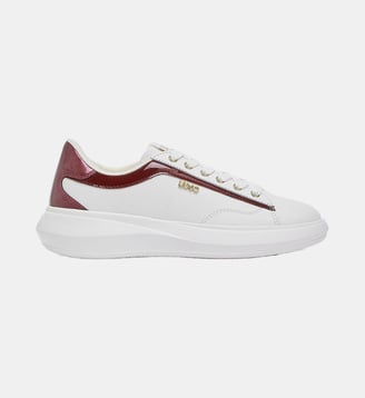 Baskets en cuir - Liu Jo - Blanc et rouge