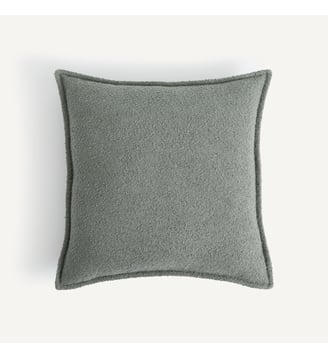 Housse de coussin en bouclette, Belvini - AM.PM - Romarin