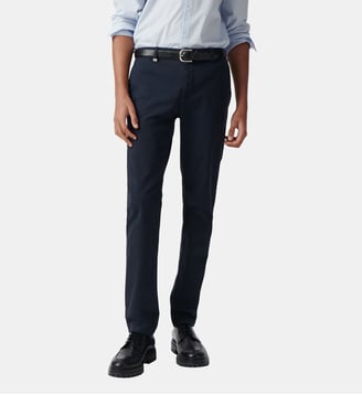Pantalon chino slim - Ikks - Bleu marine