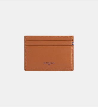 Porte cartes Martin en cuir lisse - Le Tanneur - Camel
