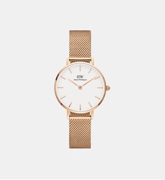 Montre Petite Blanc DW00100219 - Daniel Wellington - Doré rosé