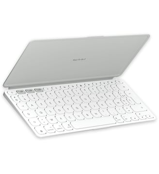 Etui Keys-To-Go 2 IPAD Gris Pale - Logitech - Blanc