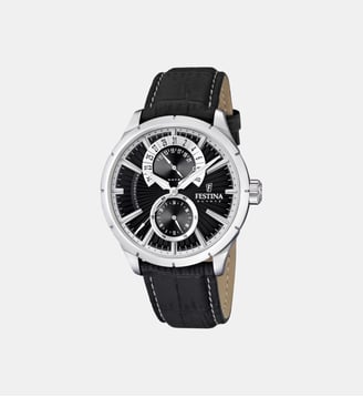 Montre Retro Noir F16573/3 - Festina - Argenté
