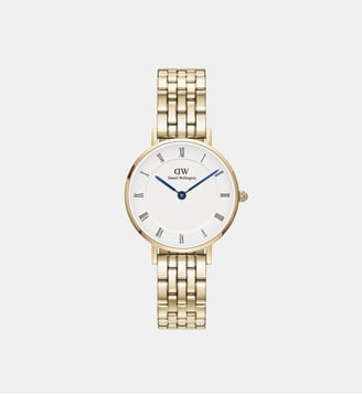 Montre Petite Blanc DW00100682 - Daniel Wellington - Doré