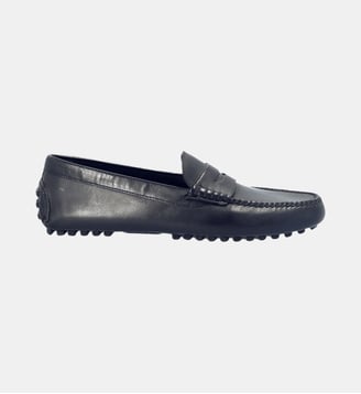 Mocassin driver hampton - cuir lisse - Fairmount - Noir