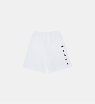 Short en molleton avec logo - Marni - Blanc