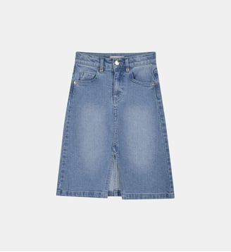 Jupe mi-longue en jean Michael Kors Kids