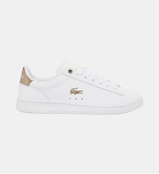 Sneakers Carnaby Set femme en cuir - Lacoste - Blanc et bronze