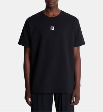 T-shirt brodé PB - Balmain - Black