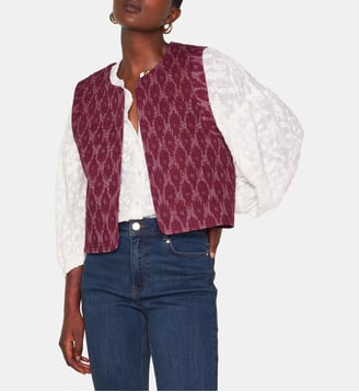 Gilet En Coton Prune - Maison 123 - Violet