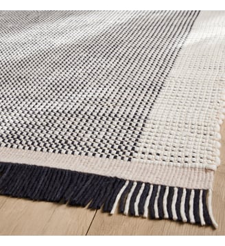 Tapis tissé main en laine - AM.PM - Carbone