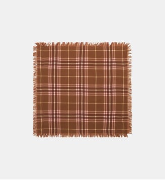 Mini carré Swann Tartan - Bompard - Macchiato et henne