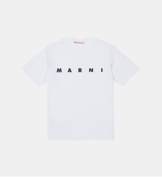 T-shirt en jersey avec logo - Marni - Blanc