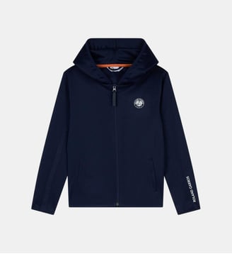 Sweat à capuche zippé - Roland-Garros - Marine