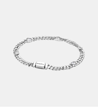 Bracelet Maille Cubaine Cœur Pandora
