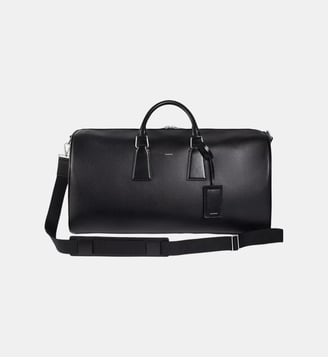 Sac week-end en cuir grainé - Sandro - Noir