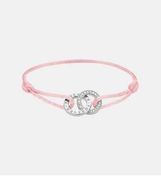 Bracelet textile Together rose avec zirconia Thomas Sabo