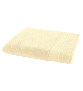 Drap De Bain Pétale - Anne de Solène - Jaune pâle