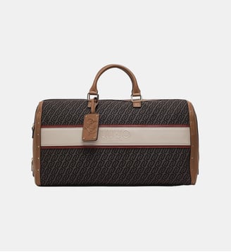 Sac de voyage en jacquard - Liu Jo - Marron foncé
