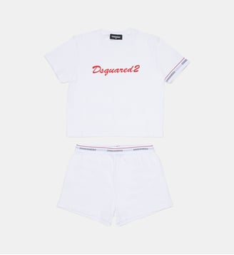 Pyjama avec logo - Dsquared2 - Blanc