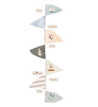 Sticker toise Fanions - Mimi' lou - Multicolore